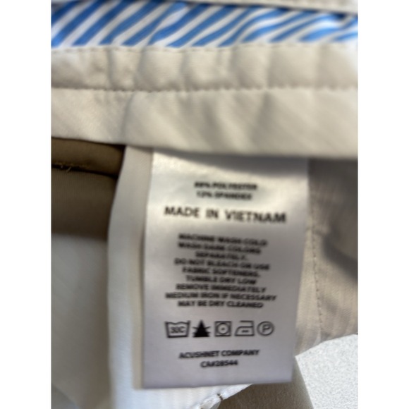 FootJoy Golf Performance Pants Men's 40x30 (see desc) Khaki Stretch Relaxed Fit - Picture 10 of 11